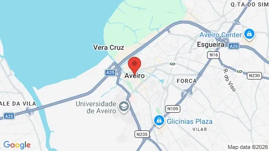Houses for rent i Aveiro - kort over placeringen