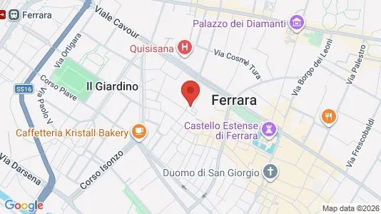 Rooms for rent i Ferrara - kort over placeringen