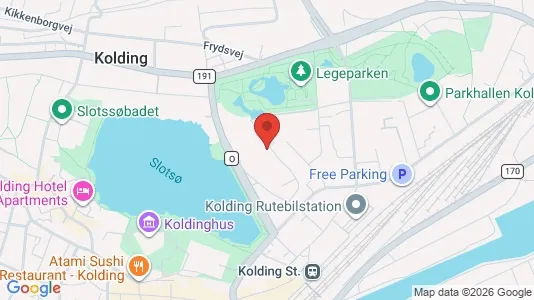 Apartments for rent i Kolding - kort over placeringen