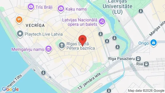 Apartments for rent i Riga Vecrīga - kort over placeringen
