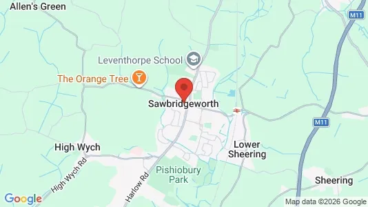 Apartments for rent i Sawbridgeworth - Hertfordshire - kort over placeringen