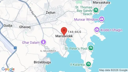 Houses for rent i Marsaxlokk - kort over placeringen