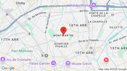 Apartments for rent in Paris 18ème arrondissement - Montmartre - Photo from Google Street View