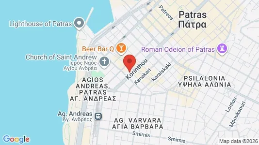 Apartments for rent i Patras - kort over placeringen