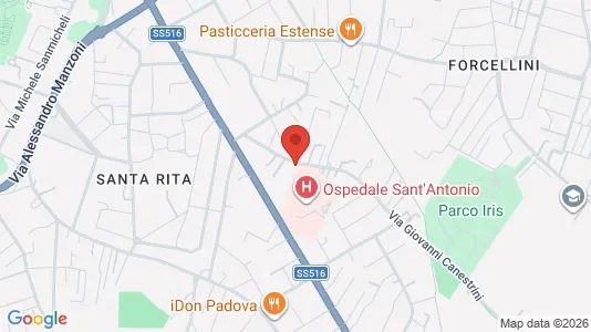 Rooms for rent i Padua - kort over placeringen