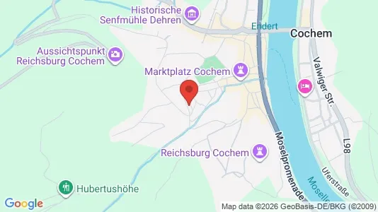 Apartments for rent i Cochem-Zell - kort over placeringen