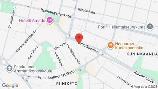 Apartments for rent i Pori - kort over placeringen