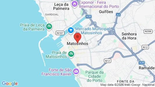 Apartments for rent i Matosinhos - kort over placeringen