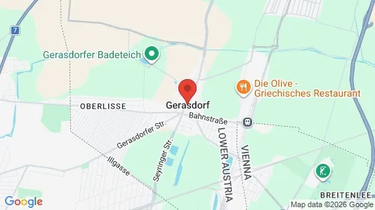 Apartments for rent i Gerasdorf bei Wien - kort over placeringen