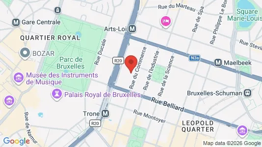 Apartments for rent i Brussels Etterbeek - kort over placeringen
