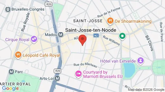 Apartments for rent i Brussels Sint-Joost-ten-Node - kort over placeringen