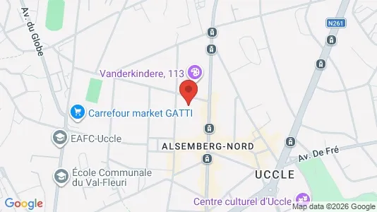 Apartments for rent i Brussels Ukkel - kort over placeringen