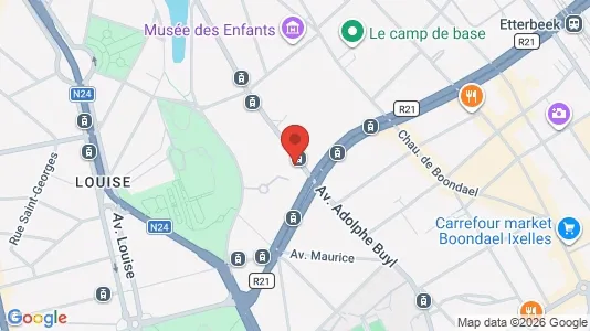 Apartments for rent i Brussels Elsene - kort over placeringen