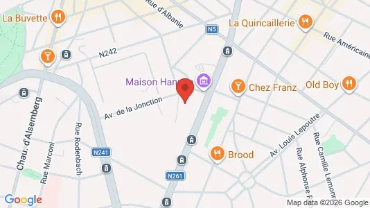 Apartments for rent i Brussels Vorst - kort over placeringen