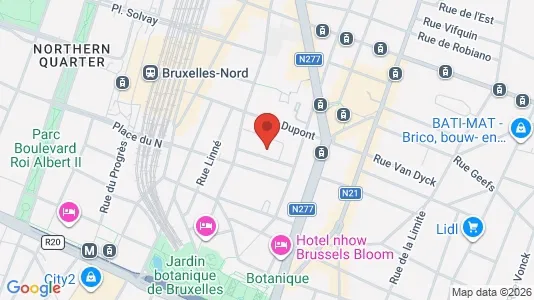 Apartments for rent i Brussels Sint-Joost-ten-Node - kort over placeringen