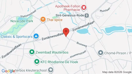 Apartments for rent i Sint-Genesius-Rode - kort over placeringen