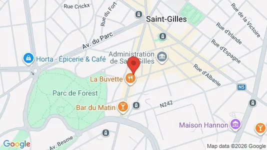 Apartments for rent i Brussels Sint-Gillis - kort over placeringen