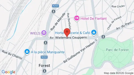 Apartments for rent i Brussels Vorst - kort over placeringen