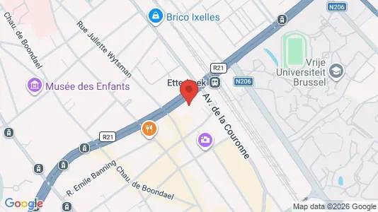 Apartments for rent i Brussels Elsene - kort over placeringen