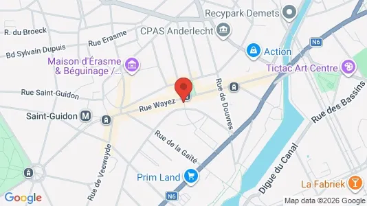 Apartments for rent i Brussels Anderlecht - kort over placeringen