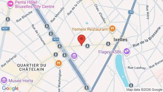 Apartments for rent i Brussels Elsene - kort over placeringen