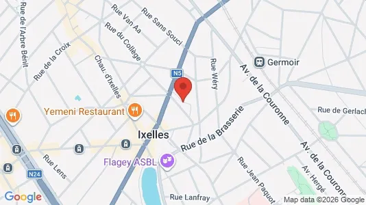 Apartments for rent i Brussels Elsene - kort over placeringen