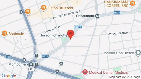 Apartments for rent i Brussels Sint-Lambrechts-Woluwe - kort over placeringen