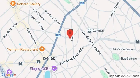 Apartments for rent i Brussels Elsene - kort over placeringen