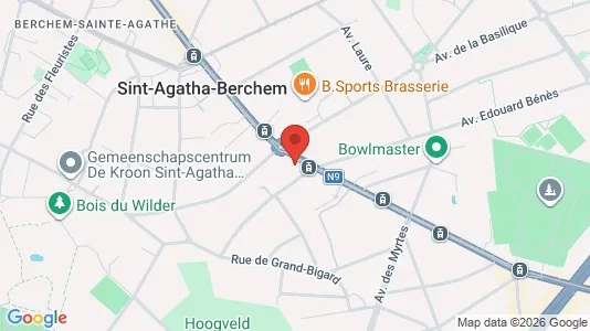 Apartments for rent i Brussels Sint-Agatha-Berchem - kort over placeringen