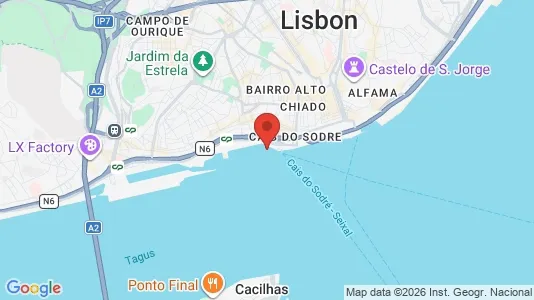 Apartments for rent i Lisboa Misericórdia - kort over placeringen