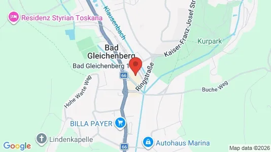 Apartments for rent i Bad Gleichenberg - kort over placeringen