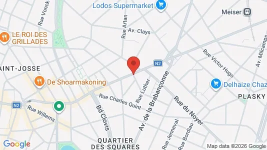 Apartments for rent in Brussels Schaarbeek - Photo from Google Street View