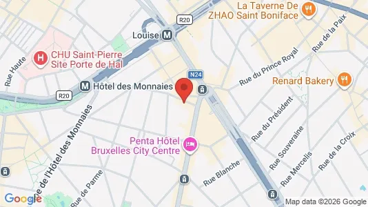 Apartments for rent i Brussels Sint-Gillis - kort over placeringen