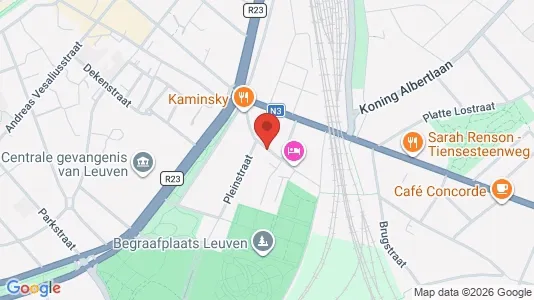 Apartments for rent i Leuven - kort over placeringen