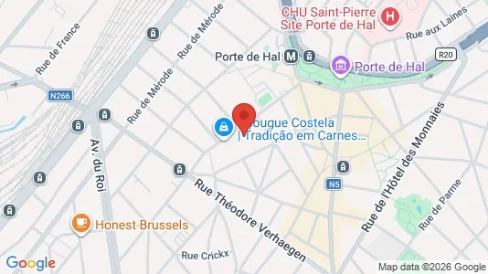 Apartments for rent i Brussels Sint-Gillis - kort over placeringen