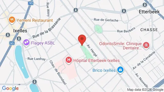 Apartments for rent i Brussels Elsene - kort over placeringen