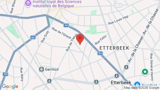 Apartments for rent i Brussels Etterbeek - kort over placeringen