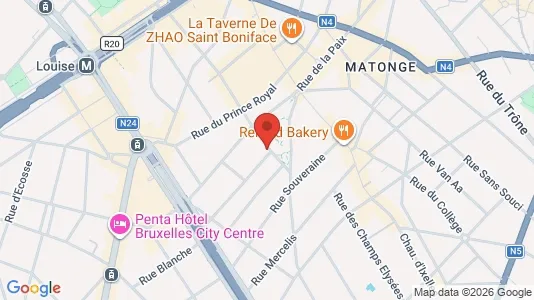 Apartments for rent i Brussels Elsene - kort over placeringen