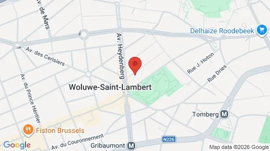 Apartments for rent i Brussels Sint-Lambrechts-Woluwe - kort over placeringen