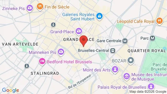 Apartments for rent i Stad Brussel - kort over placeringen