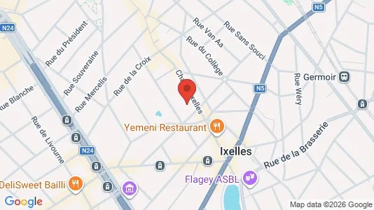 Apartments for rent i Brussels Elsene - kort over placeringen