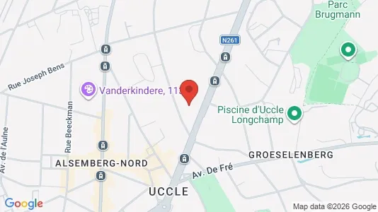 Apartments for rent i Brussels Ukkel - kort over placeringen
