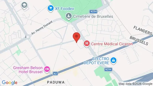 Apartments for rent i Brussels Evere - kort over placeringen
