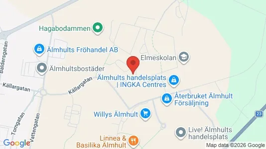 Apartments for rent i Älmhult - kort over placeringen