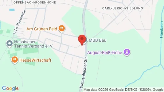 Apartments for rent i Offenbach am Main - kort over placeringen