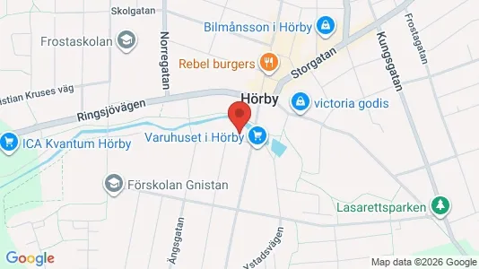Apartments for rent i Hörby - kort over placeringen