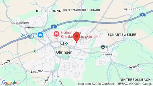 Apartments for rent i Hohenlohekreis - kort over placeringen