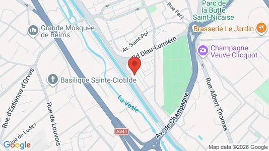 Apartments for rent i Reims - kort over placeringen