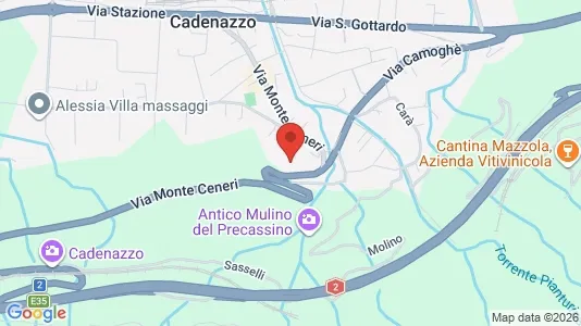 Apartments for rent i Bellinzona - kort over placeringen
