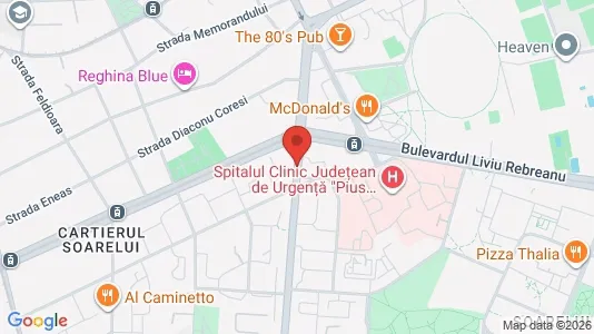 Apartments for rent i Timişoara - kort over placeringen